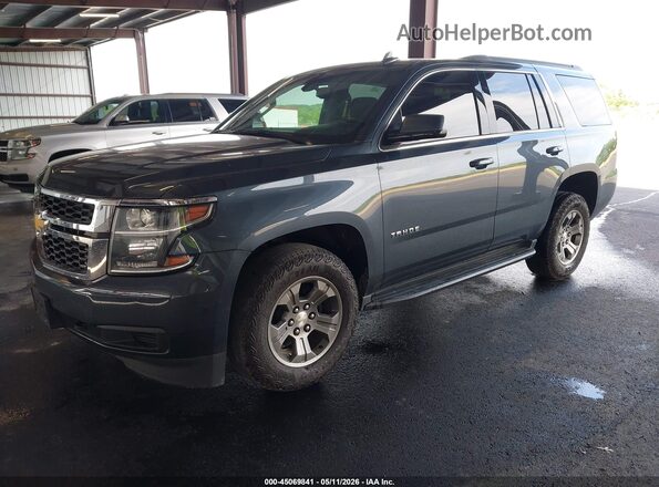 1GNSKAEC8LR206279 2020 CHEVROLET TAHOE Серый Передняя левая четверть