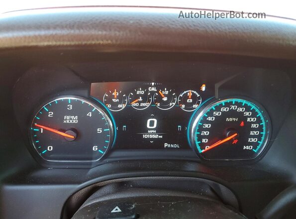 1GNSKBKC0HR405117 2017 CHEVROLET TAHOE Темно-бордовый Вид щитка приборов