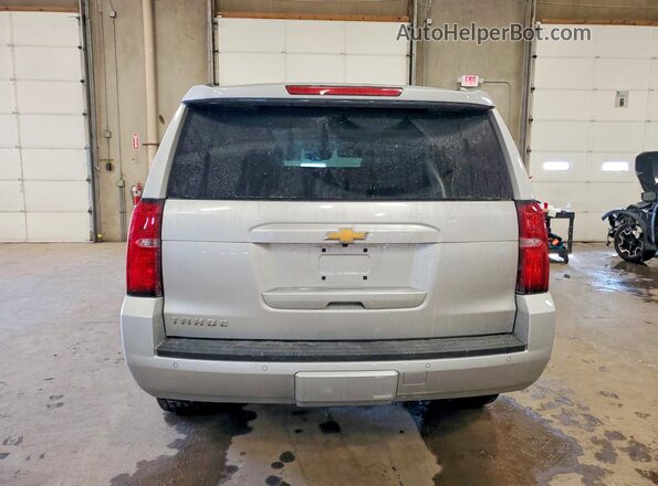 1GNSKBKC0LR259312 2020 CHEVROLET TAHOE Silver Вид ззаду