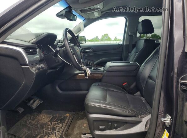 1GNSKBKC1JR220693 2018 CHEVROLET TAHOE Черный Вид салона спереди
