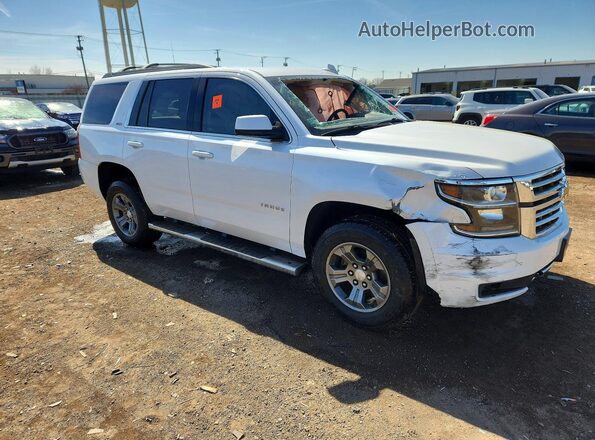 1GNSKBKC2GR302246 2016 CHEVROLET TAHOE Белый Передняя правая четверть