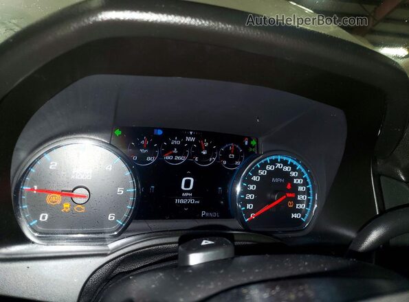 1GNSKBKC2HR324345 2017 CHEVROLET TAHOE White Instrument cluster view