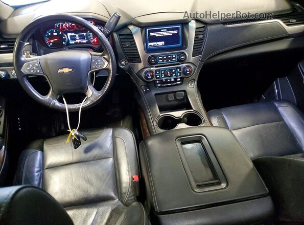 1GNSKBKC2JR262872 2018 CHEVROLET TAHOE Серебряный Вид панели приборов