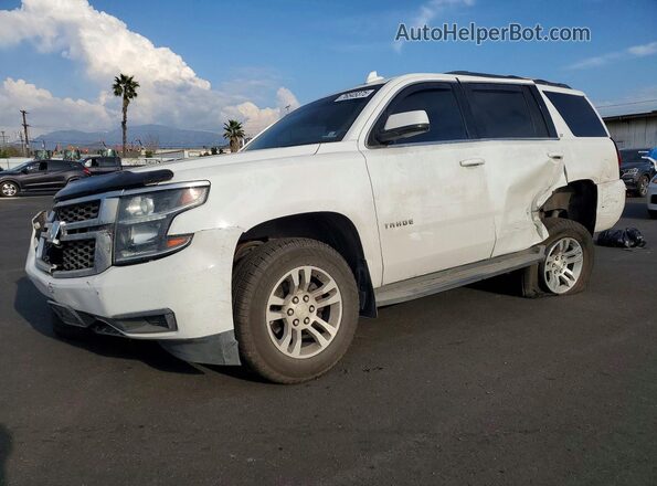 1GNSKBKC3HR112361 2017 CHEVROLET TAHOE Белый Передняя левая четверть