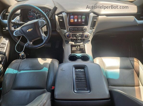 1GNSKBKC6GR281398 2016 CHEVROLET TAHOE Black Вид панелі приладів