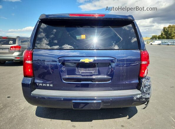 1GNSKBKC7JR126849 2018 CHEVROLET TAHOE Blue Widok z tyłu