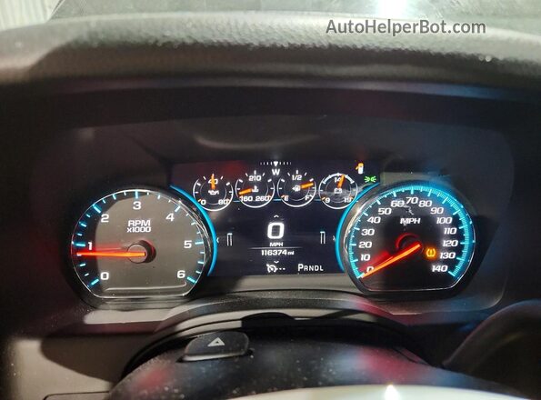 1GNSKBKC9HR332023 2017 CHEVROLET TAHOE Черный Вид щитка приборов