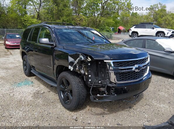 1GNSKBKCXHR370067 2017 CHEVROLET TAHOE Черный Передняя правая четверть