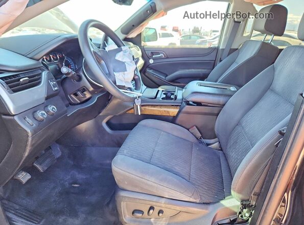 1GNSKFEC5JR372933 2018 CHEVROLET TAHOE Черный Вид салона спереди