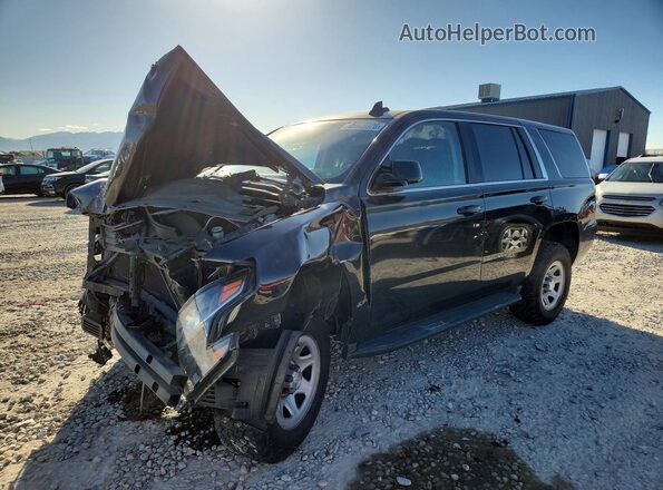 1GNSKFEC5JR372933 2018 CHEVROLET TAHOE Черный Передняя левая четверть