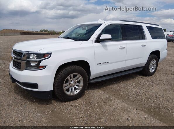 1GNSKGEC6LR105695 2020 CHEVROLET SUBURBAN White წინა მარცხენა ხედი სამი მეოთხედიდან