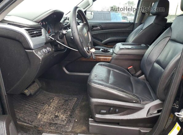 1GNSKHKC5JR334716 2018 CHEVROLET SUBURBAN Black წინა სალონის ხედი