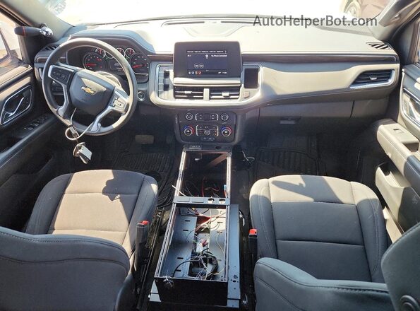 1GNSKLED4MR469083 2021 CHEVROLET TAHOE Белый Вид панели приборов