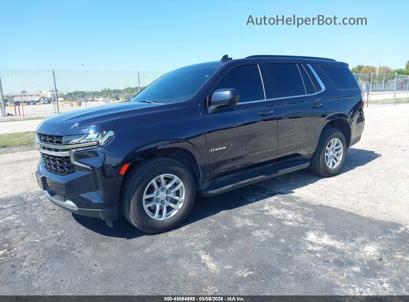 1GNSKLED8NR225860 2022 CHEVROLET TAHOE Dark Blue Передняя левая четверть