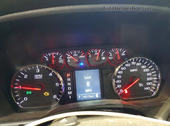 1GT02REG3GZ176406 2016 GMC SIERRA Белый Вид щитка приборов