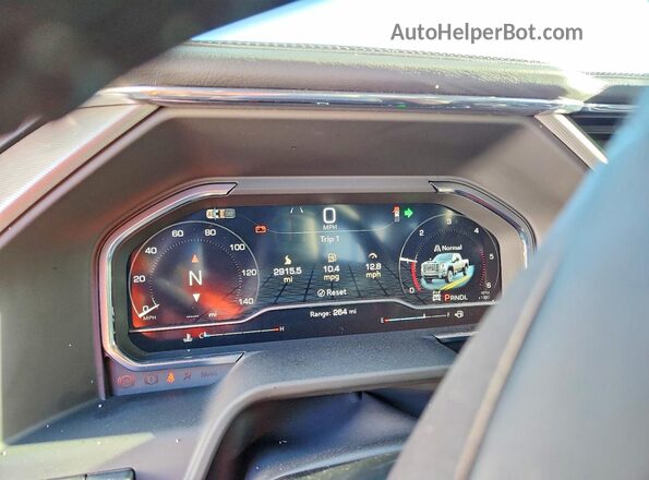 1GT4UREY0SF205875 2025 GMC SIERRA Черный Вид щитка приборов