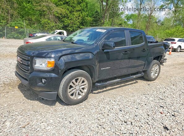 1GTG6CEN2L1114003 2020 GMC CANYON Black Առջևի ձախ երեք քառորդ տեսարան