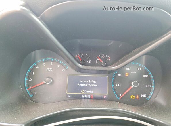 1GTH5CEN4L1111580 2020 GMC CANYON Черный Вид щитка приборов