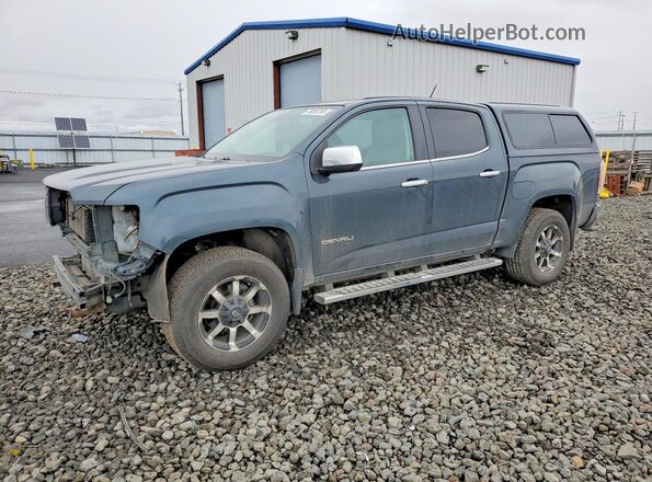 1GTP6EE12H1177568 2017 GMC CANYON Бирюзовый Передняя левая четверть
