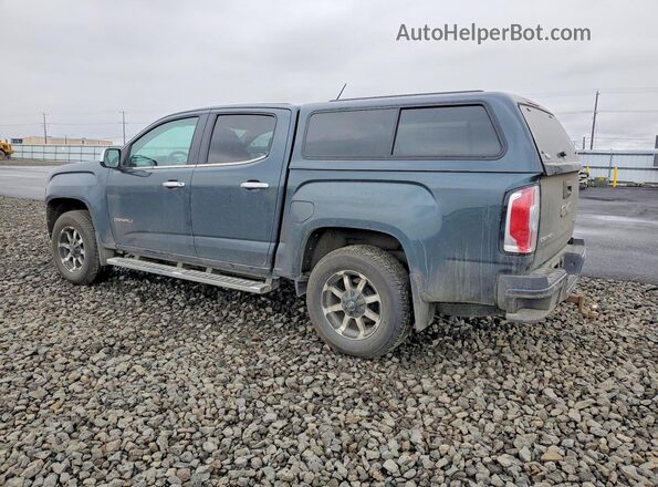 1GTP6EE12H1177568 2017 GMC CANYON Бирюзовый Задняя левая четверть