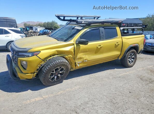 1GTP6EEK9P1265475 2023 GMC CANYON Yellow Առջևի ձախ երեք քառորդ տեսարան