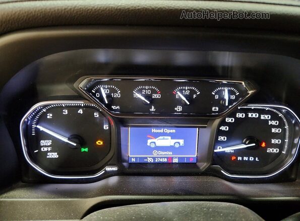 1GTP9CEK7LZ254482 2020 GMC SIERRA Black Вид щитка приладів