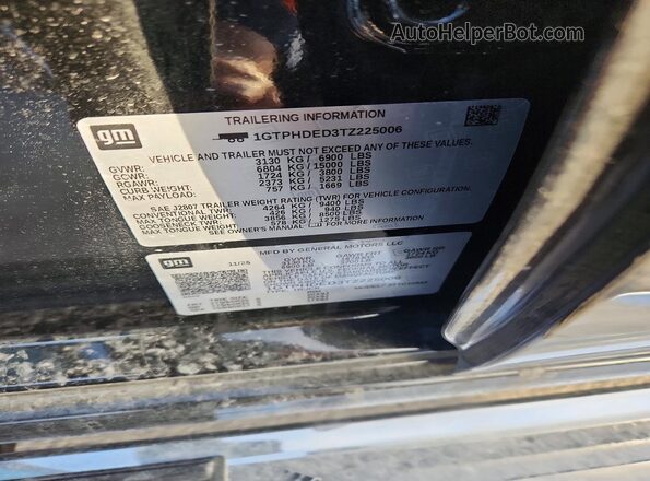 1GTPHDED3TZ225006 2026 GMC SIERRA Черный Вид наклейки с VIN-кодом
