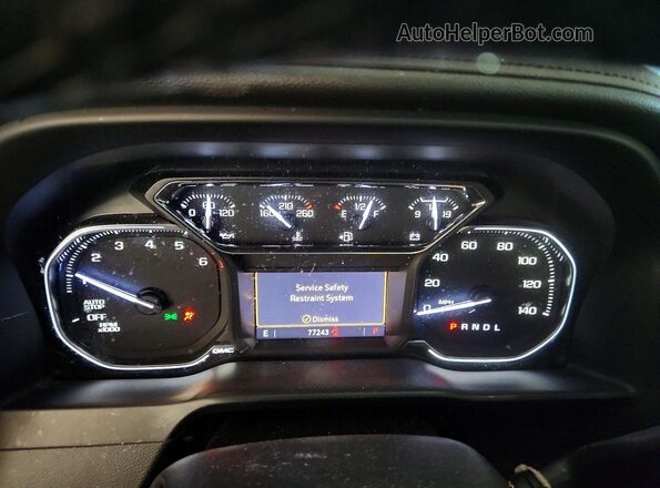 1GTR8CEDXMZ172941 2021 GMC SIERRA Черный Вид щитка приборов