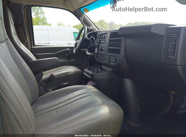 1GTW7AFG9L1252456 2020 GMC SAVANA CARGO Yellow Widok wnętrza z przodu