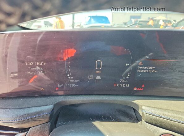 1GYFZER46RF167471 2024 CADILLAC XT4 Белый Вид щитка приборов