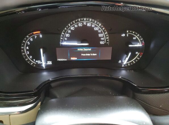 1GYKNARS1KZ100895 2019 CADILLAC XT5 White Widok zestawu wskaźników