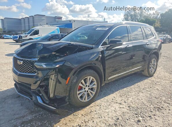 1GYKPAR45MZ221802 2021 CADILLAC XT6 Черный Передняя левая четверть