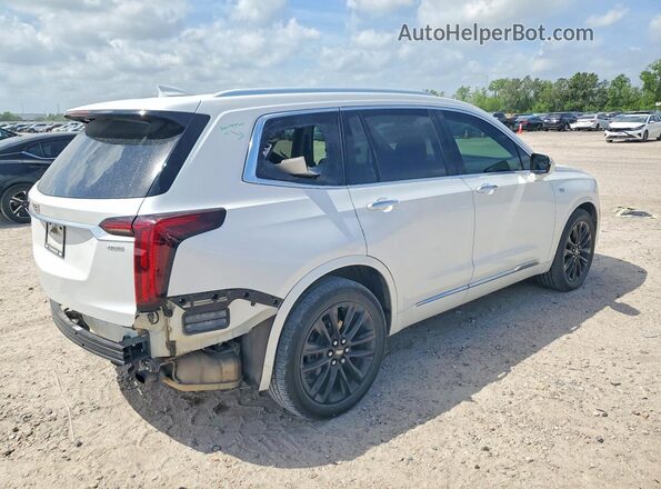 1GYKPCRS6MZ217719 2021 CADILLAC XT6 Белый Задняя правая четверть