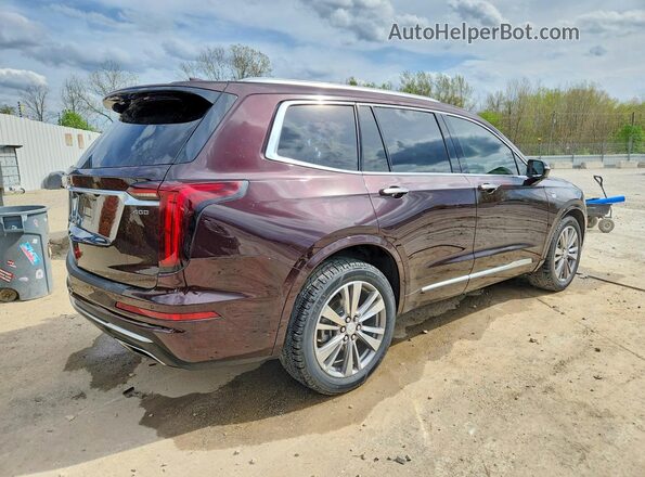 1GYKPFRS3MZ100097 2021 CADILLAC XT6 Темно-бордовый Задняя правая четверть