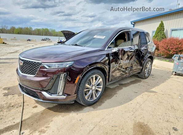 1GYKPFRS3MZ100097 2021 CADILLAC XT6 Темно-бордовый Передняя левая четверть