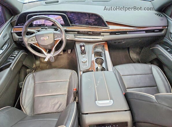 1GYS4BKL1PR364590 2023 CADILLAC ESCALADE Серебряный Вид панели приборов
