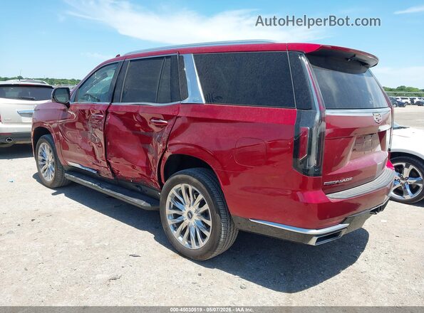 1GYS4BKL9PR480863 2023 CADILLAC ESCALADE Красный Задняя левая четверть