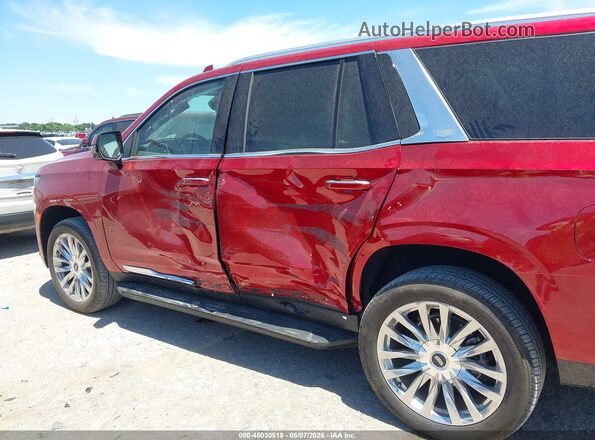 1GYS4BKL9PR480863 2023 CADILLAC ESCALADE Красный Вид спереди