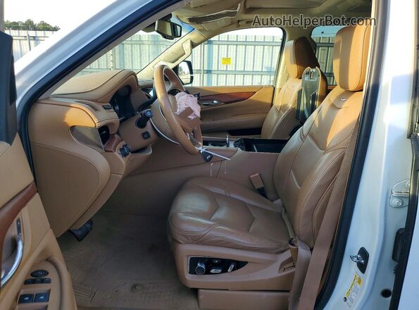 1GYS4DKJ5GR431069 2016 CADILLAC ESCALADE White Widok wnętrza z przodu