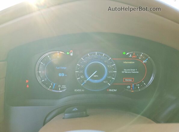 1GYS4DKJ5GR431069 2016 CADILLAC ESCALADE White Widok zestawu wskaźników