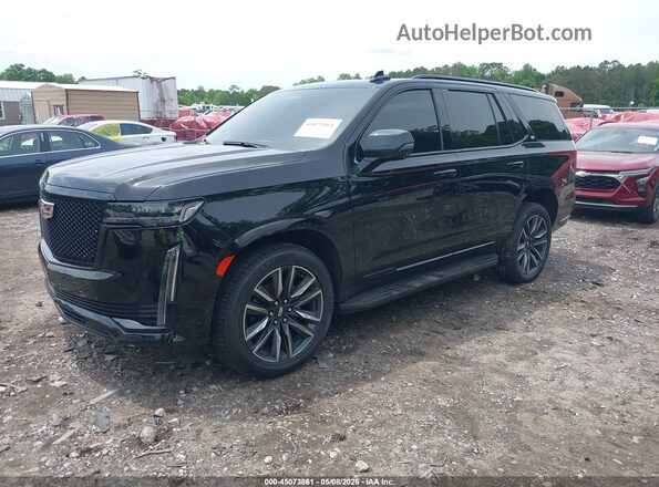 1GYS4EKL1PR425129 2023 CADILLAC ESCALADE Черный Передняя левая четверть
