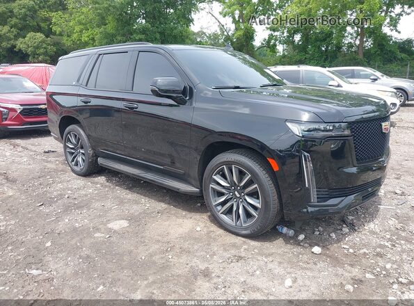 1GYS4EKL1PR425129 2023 CADILLAC ESCALADE Черный Передняя правая четверть