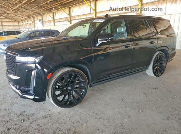 1GYS4GKL0PR271105 2023 CADILLAC ESCALADE Черный Передняя левая четверть
