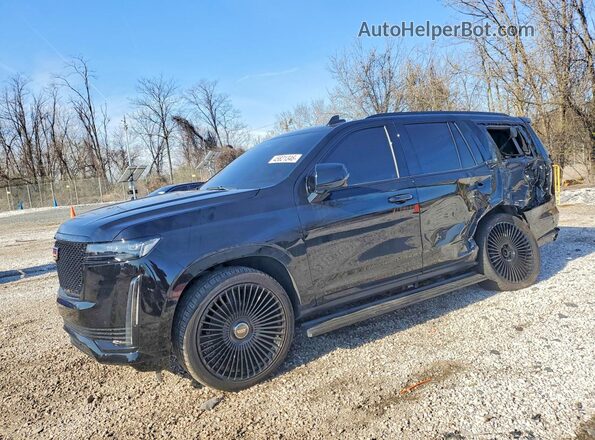 1GYS4GKLXPR296805 2023 CADILLAC ESCALADE Черный Передняя левая четверть
