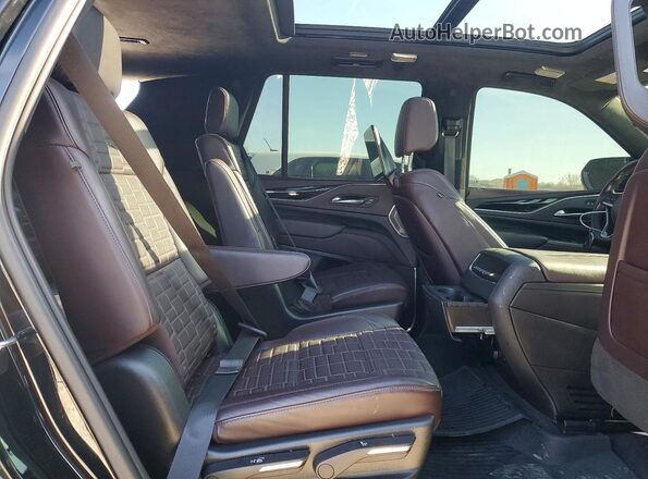 1GYS4GKLXPR296805 2023 CADILLAC ESCALADE Черный Вид задней части салона