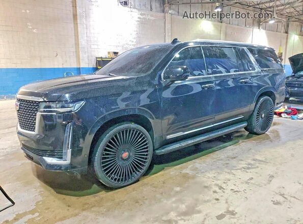 1GYS4KKL2MR362861 2021 CADILLAC ESCALADE Черный Передняя левая четверть