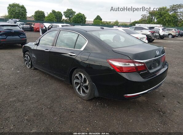 1HGCR2F02HA167795 2017 HONDA ACCORD Черный Задняя левая четверть