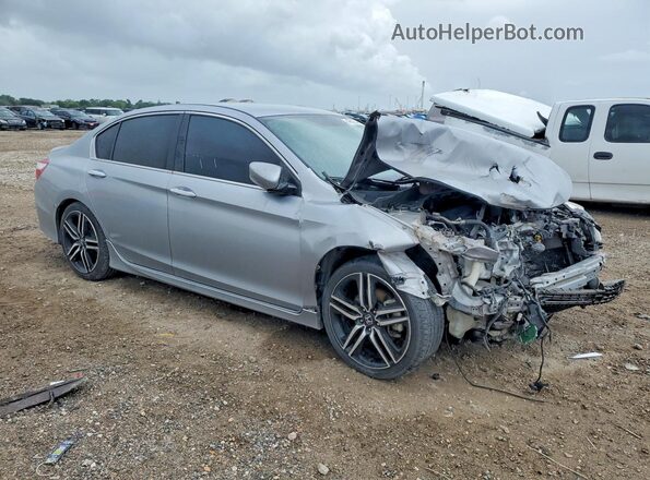 1HGCR2F12HA280641 2017 HONDA ACCORD Silver Przód prawy