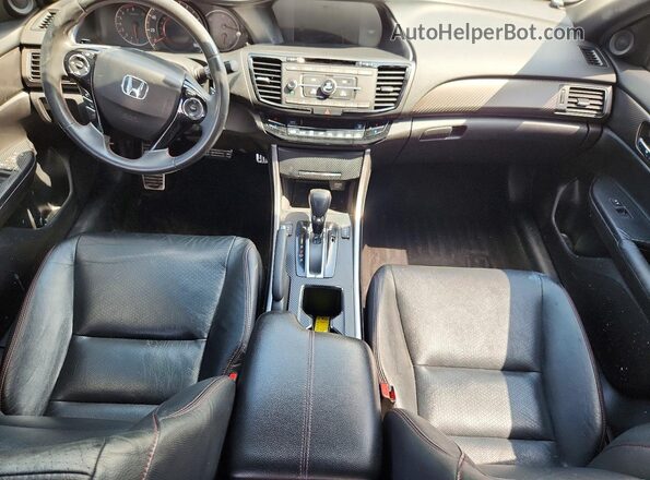 1HGCR2F13HA018983 2017 HONDA ACCORD Белый Вид панели приборов
