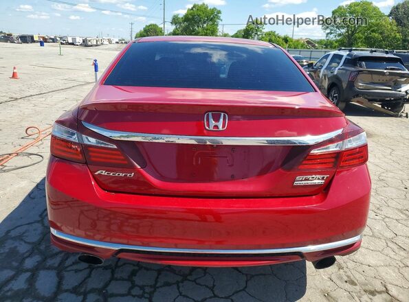 1HGCR2F15HA000436 2017 HONDA ACCORD Темно-бордовый Вид сзади